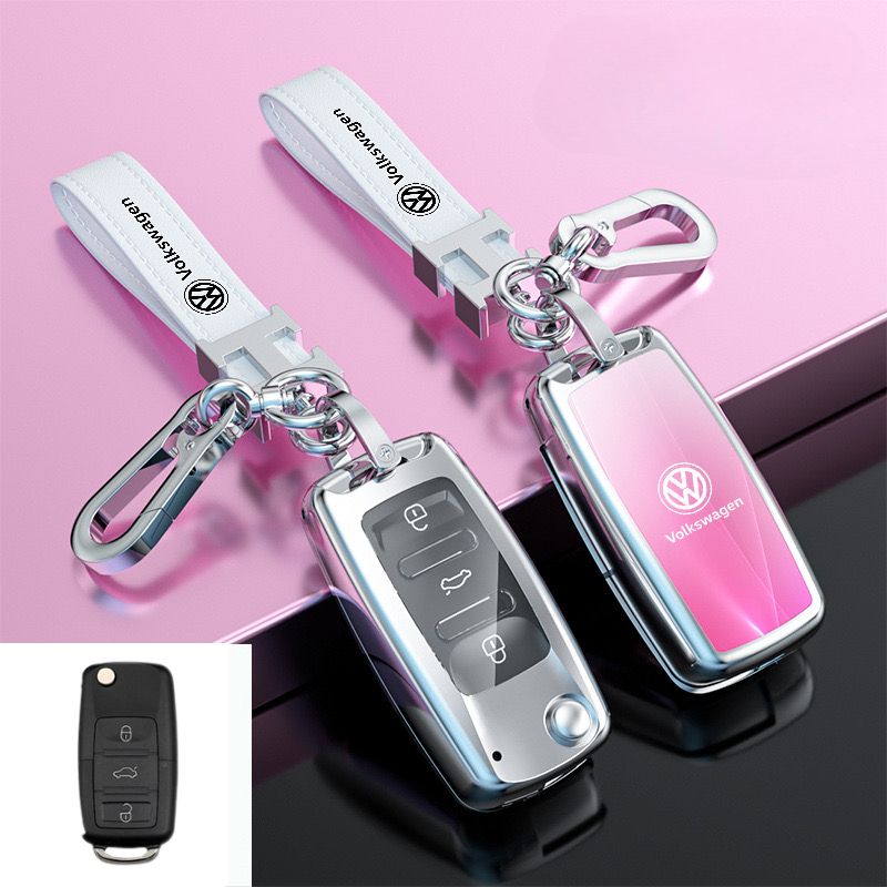Load image into Gallery viewer, Volkswagen Zinc Alloy Car Key Fob Case Cover For Golf, ID.4, ID.6,  Lavida, Sagitar, Viloran, Magotan, Lamando L, Tiguan, Tharu, Tayron, Gran Lavida, Talagon
