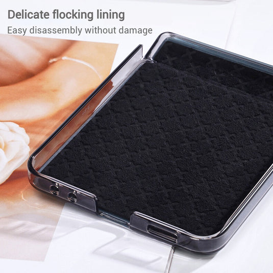[With Lanyard]  Samsung Galaxy Z Flip7 PU Leather Foldable Protective Case