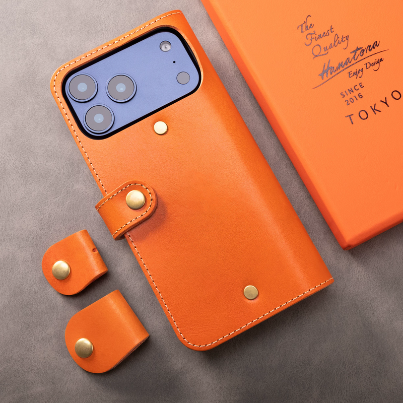 Load image into Gallery viewer, [With Card Slot] Apple iPhone 18 Pro &amp; Max - HANATORA Premium Genuine Leather Flip Wallet Case

