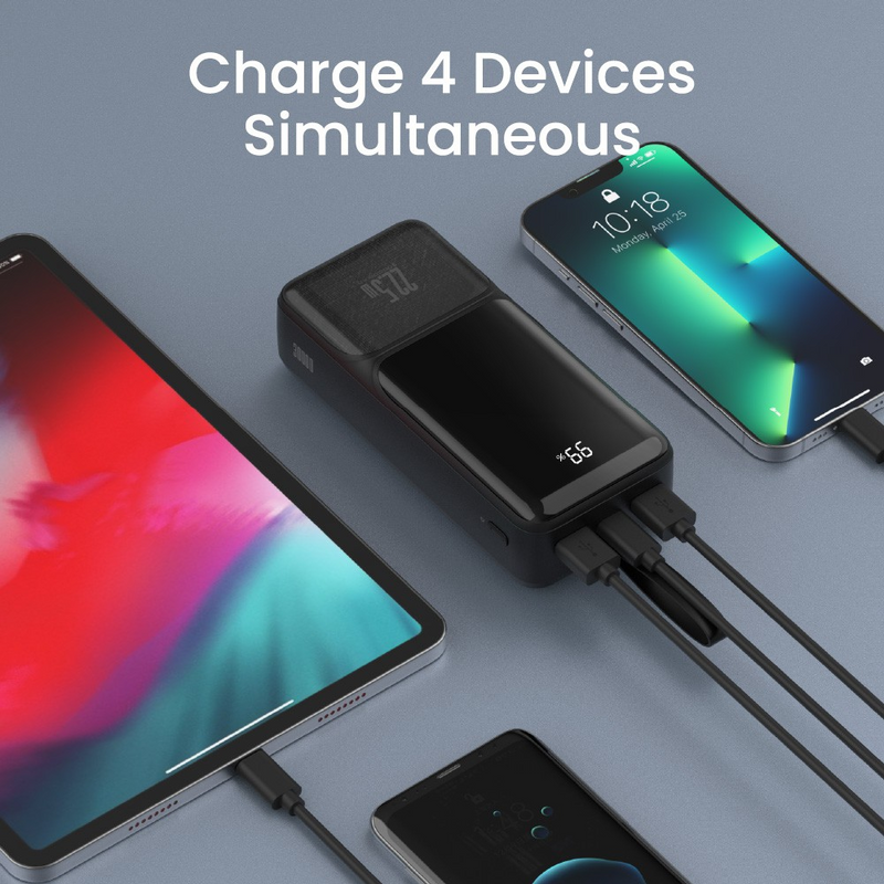 Load image into Gallery viewer, iQuick POWER SQUARE 0 Digital Display Power Bank 30000mAh 22.5W
