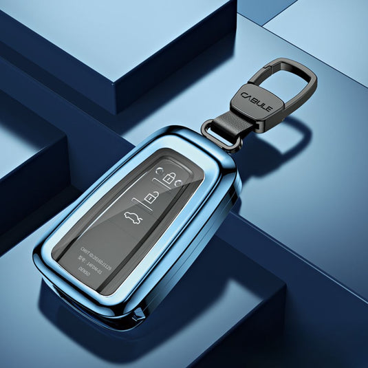 Toyota Alloy + TPU Film Protection Car Key Fob Case Cover For Camry, Highlander, Levin, Crown, RAV4, Alphard