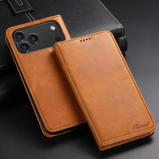 [With Card Slot] Apple iPhone 18 Pro / Pro Max Leather Flip Shockproof Wallet Series Case