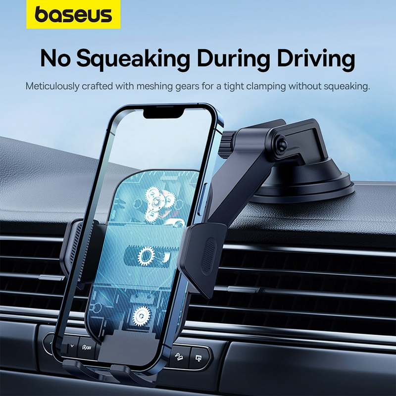 Load image into Gallery viewer, Baseus UltraControl Go Series Clamp-Type Phone Holder (Suction Cup Version) - Cluster Black - i-Station Mobile Phone &amp; Electronic Device Repair and Accessories
