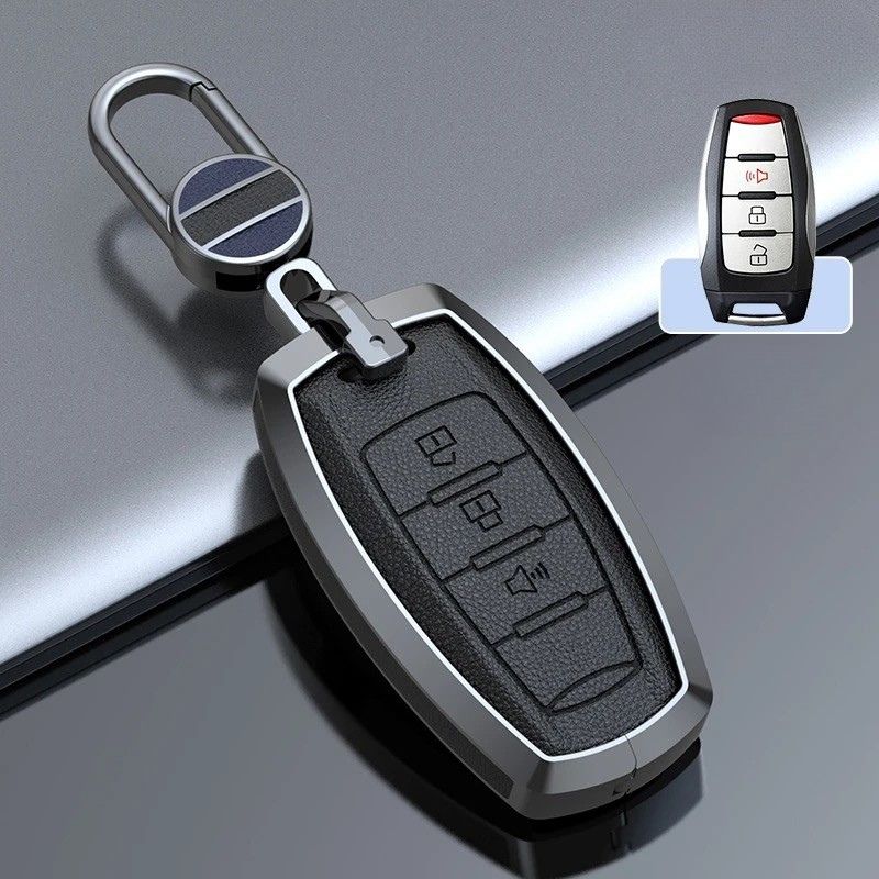 Load image into Gallery viewer, Great Wall Zinc Alloy Leather Car Key Fob Case Cover For GWM Cannon (Pao) Passenger, Commercial
