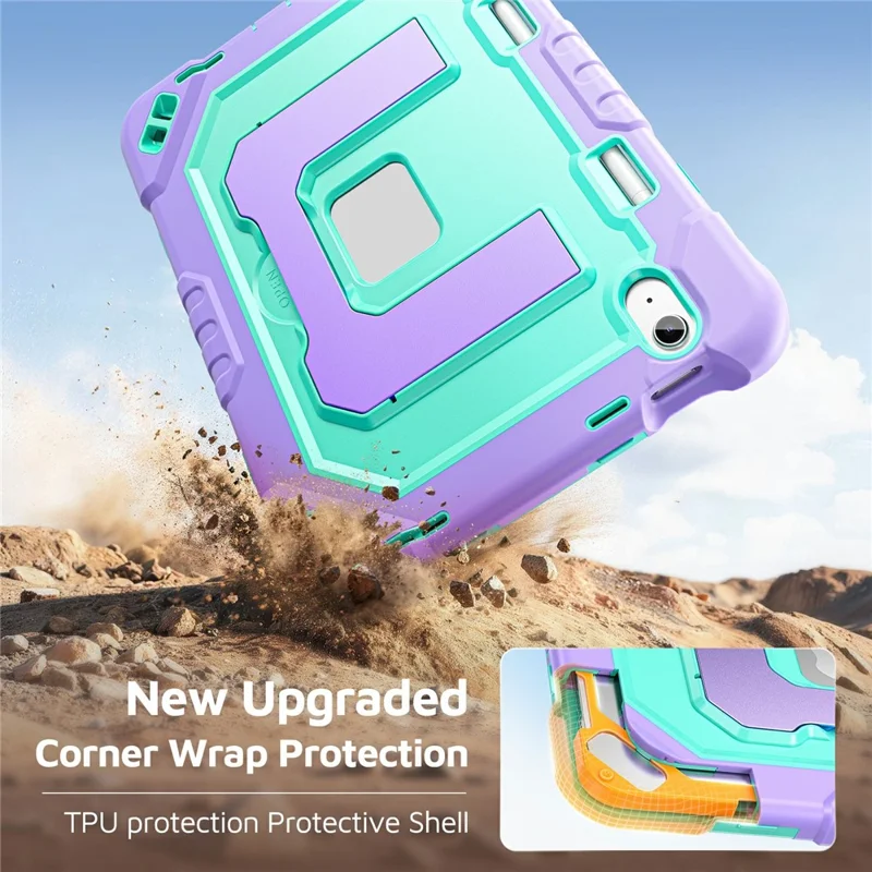 Load image into Gallery viewer, [Built-in Stand][With Shoulder Strap] Apple iPad Air 11-inch M2/M3/M4 (2024/2025/2026) Shock-absorb Heavy Duty Case
