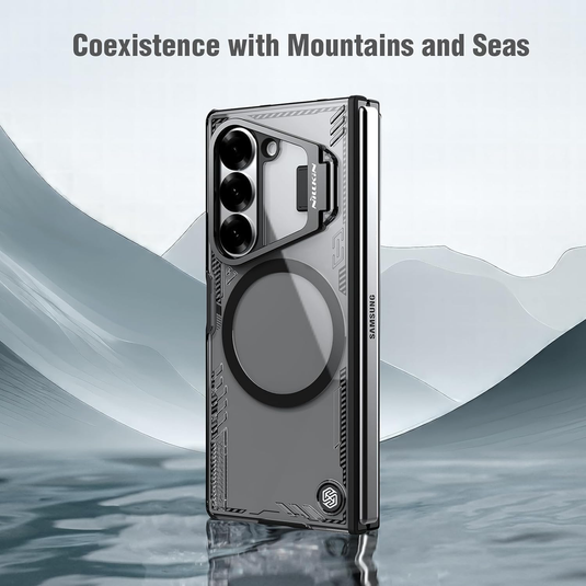 [Magsafe Compatible][With Lens Holder] Samsung Galaxy Z Fold7 Iceblade FoId Shockproof Case with 1 PCS Tempered Glass Screen Protector