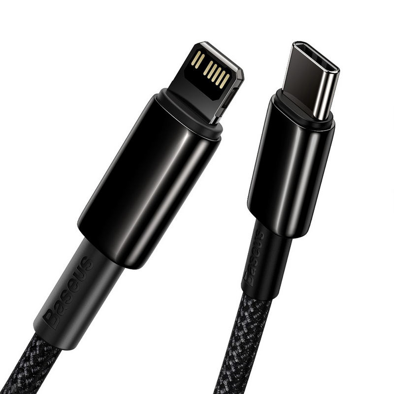 Load image into Gallery viewer, Baseus Tungsten Gold Fast Charging Data Cable Type-C to iP PD 20W 2M
