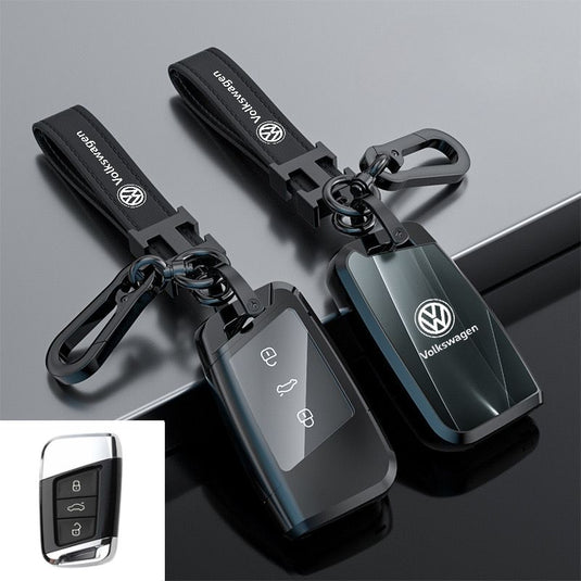 Volkswagen Zinc Alloy Car Key Fob Case Cover For Golf, ID.4, ID.6,  Lavida, Sagitar, Viloran, Magotan, Lamando L, Tiguan, Tharu, Tayron, Gran Lavida, Talagon