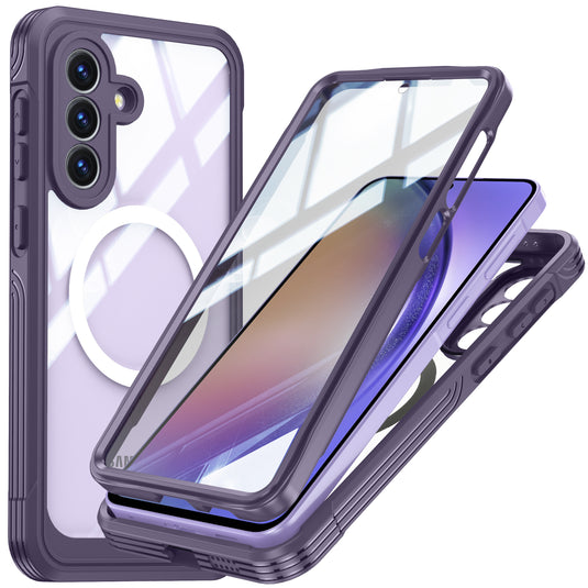 [Magsafe Compatible] Samsung Galaxy A57 (A576) - 9H Glass Three-proof Full Cover Heavy Duty Series Case - i-Station Mobile Phone & Electronic Device Repair and Accessories