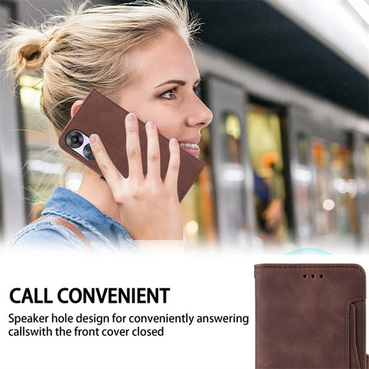 [With Card Slot] Motorola Moto G86/Power - Multi-functional Business Leather Shockproof Wallet Case
