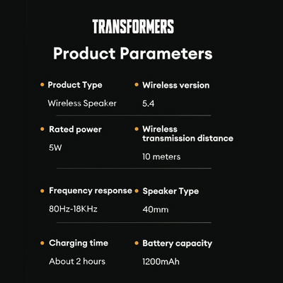 Transformers TF-Y03 Wireless Speaker - i-Station Mobile Phone & Electronic Device Repair and Accessories