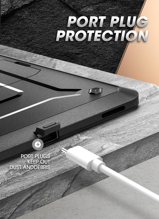 [Built-in Screen Protector & Stand][Pencil Holder] Samsung Tab S8 Ultra & S9 Ultra & S10 Ultra 14.6" SUPCASE Full-Body Cover Heavy Duty Rugged Protective Series Case