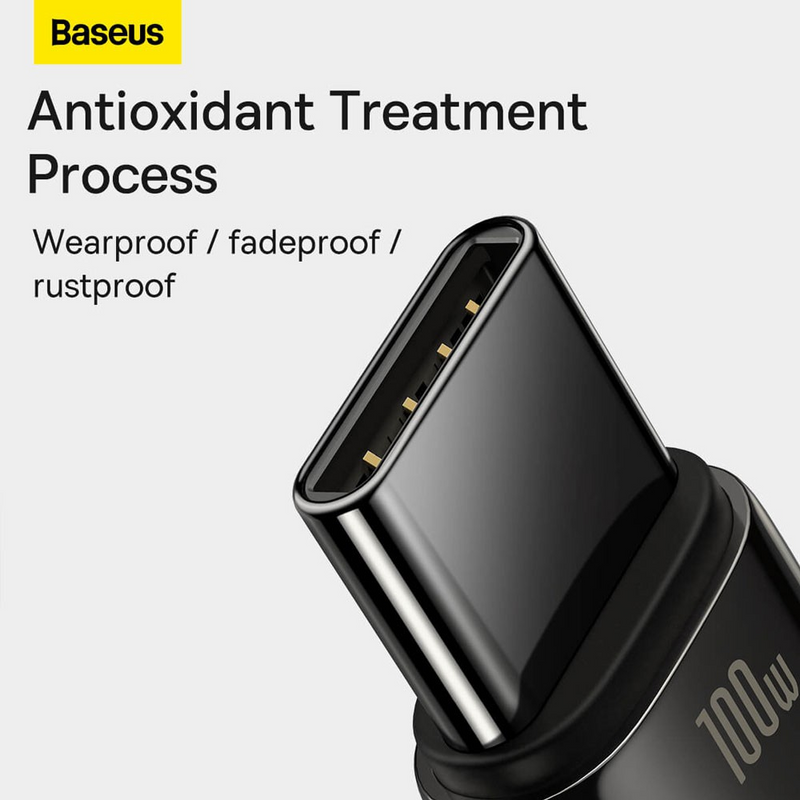 Load image into Gallery viewer, Baseus Tungsten Gold Fast Charging Data Cable USB to Type-C 100W 2m - Black
