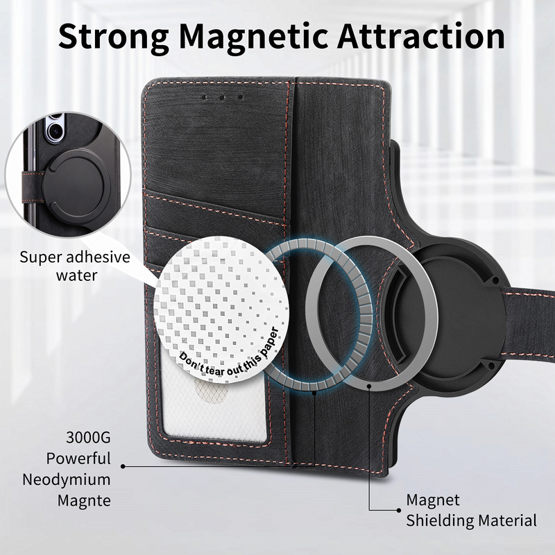 Load image into Gallery viewer, [With Card Slot] Samsung Galaxy Z Fold7 - Multi-functional Leather Wallet Case With Magnetic Flip Cover

