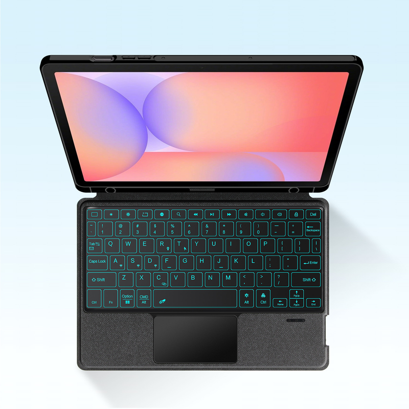 Load image into Gallery viewer, [Detachable] Samsung Galaxy Tab S11 11&quot; (2025) Smart Trackpad Blutooth Wireless Keyboard Case With RGB Backlit
