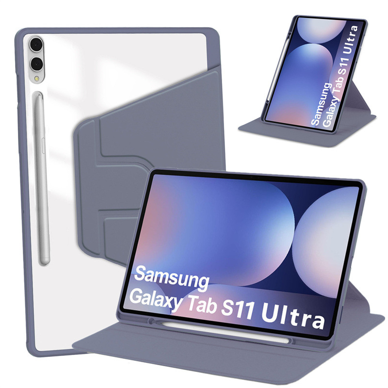 Load image into Gallery viewer, [With Pen Slot] Samsung Galaxy Tab S11 Ultra (2025) 14.6" - 360 Degree Rotating Flip Cover Case

