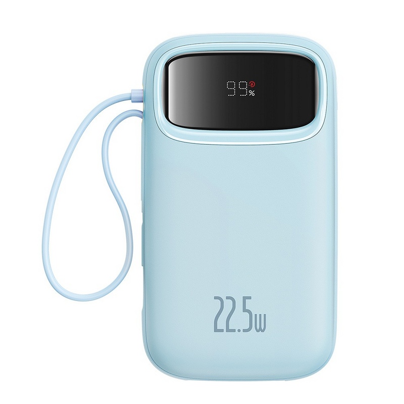 Load image into Gallery viewer, Baseus Qpow2 Dual-Cable Digital Display Fast Charge Power Bank 10000mAh 22.5W
