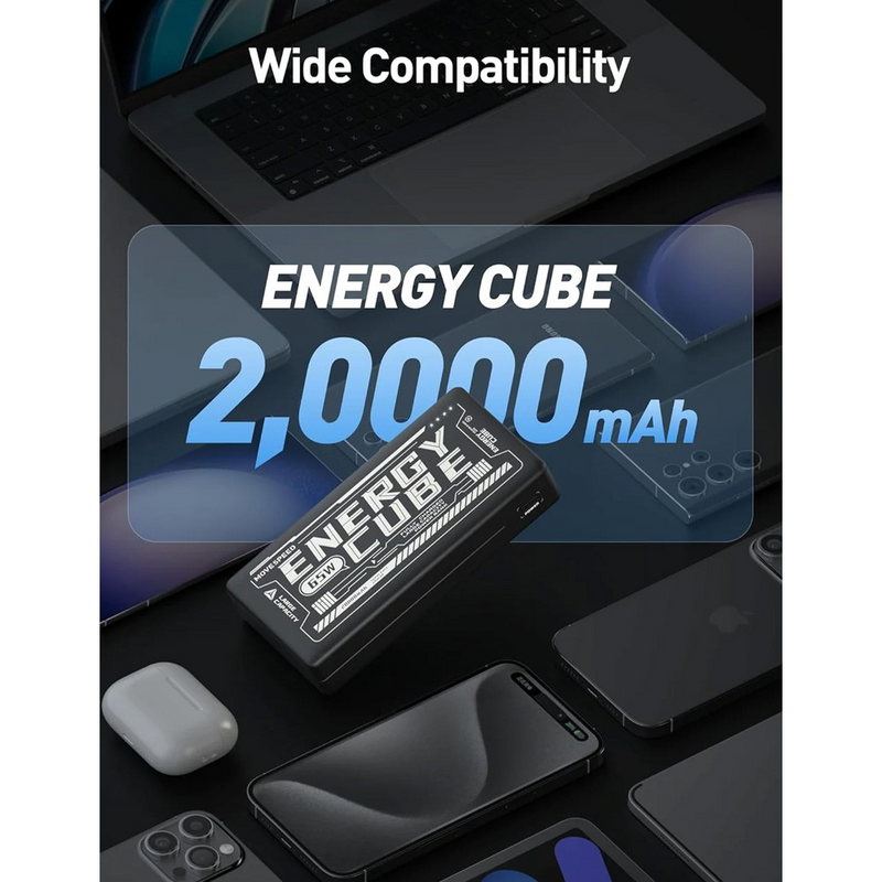 Load image into Gallery viewer, MOVE SPEED Laptop Portable Charger Power Bank 20000mAh 65W (YSPBE20-65)-Black
