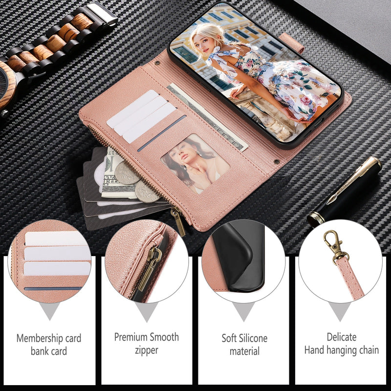 Load image into Gallery viewer, [With Card Slot] OPPO A3 Pro 5G - Full-Cover Leather Flip Case With Magnetic Closure
