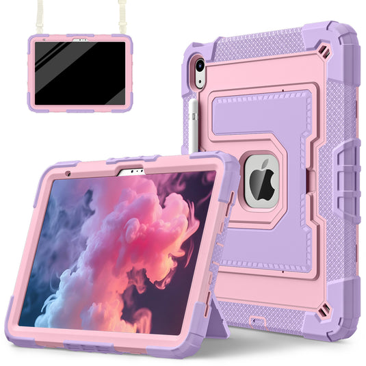 [Built-in Stand][With Shoulder Strap] Apple iPad Air 4/5 10.9'' 4/5th Gen (2020/2022) Kids Full-cover Heavy Duty Case