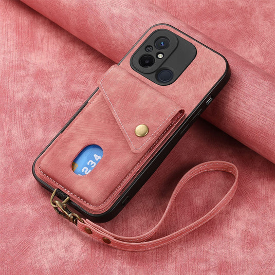 [With Lanyard] Xiaomi Redmi K60 Ultra/Pro Leather Card Holder Full-Wrap Shockproof Wallet Series Case