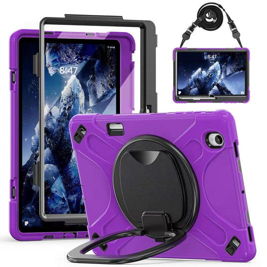 Samsung Galaxy Tab S12 Plus (2026) 12.4" - Multifunctional Shockproof Heavy Duty Series Case With Shoulder Strap