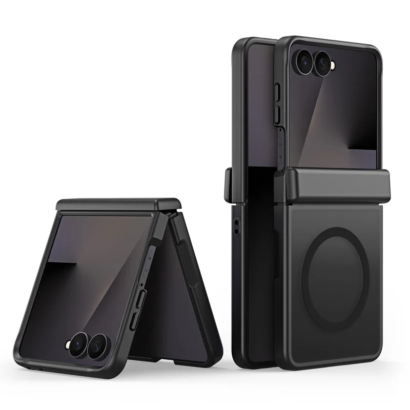 Load image into Gallery viewer, Samsung Galaxy Z Flip8 (SM-F776) Magnetic Foldable Matte Shockproof Phone Case with Hinge Protection
