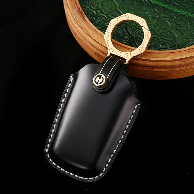 Load image into Gallery viewer, Toyota Genuine Leather Protection Car Key Fob Case Cover For Highlander, Avalon (2024)
