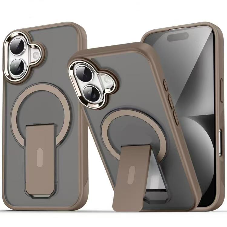 Load image into Gallery viewer, iPhone 17/Pro/Pro Max Matte MagSafe Magnetic Shockproof Heavy Duty Case with kickstand
