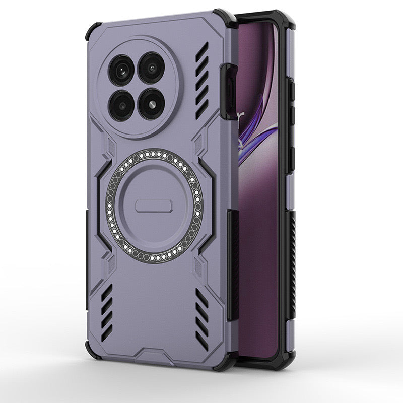 Load image into Gallery viewer, [Magsafe Compatible] OnePlus 13 PC + TPU Magnetic Butterfly Armor Case With Hollow Heat Dissipation
