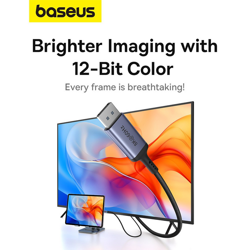 Load image into Gallery viewer, Baseus High Definition Series Type-C to DP 8K Adapter 2M - Cluster Black - i-Station Mobile Phone &amp; Electronic Device Repair and Accessories
