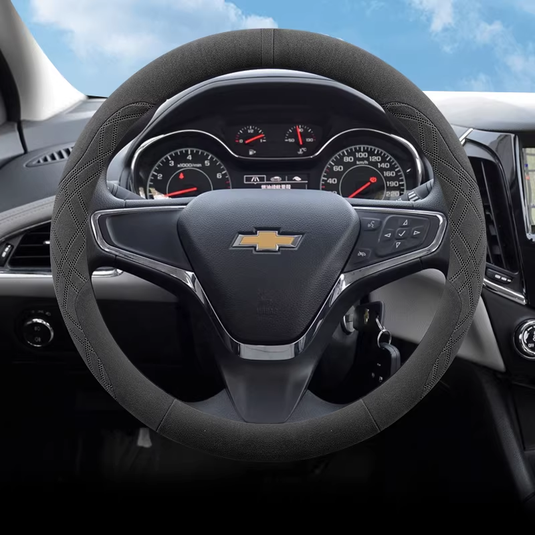 Chevrolet Ultra-thin Suede Style Steering Wheel Cover For Cruze, Monza, Sail, Cavalier, Malibu, Equinox - i-Station Mobile Phone & Electronic Device Repair and Accessories
