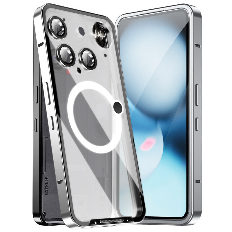 Load image into Gallery viewer, [Magsafe Compatible] Nothing Phone (3) - Transparent Essentials Series Case With Metal Frame
