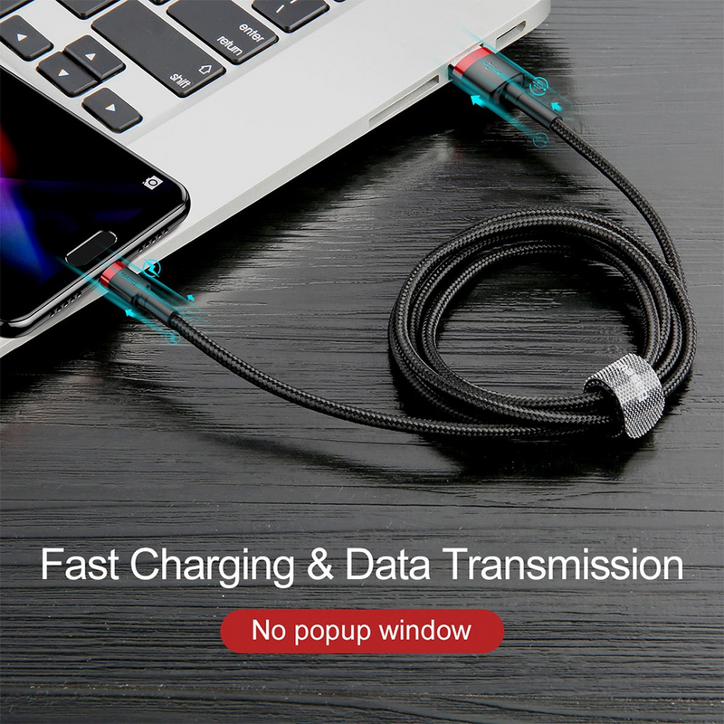 Load image into Gallery viewer, Baseus Cafule Double Side Insertion Micro USB Charging Cable 1M
