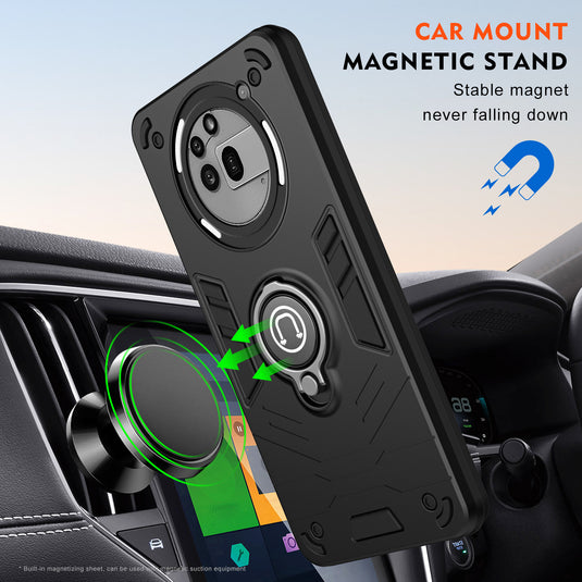 [Built-in Ring Bracket][With Slide Lens Cover] Nothing Phone (3a)/Pro Mecha-style Anti-slip Protective Hard Heavy Duty Series Case - i-Station Mobile Phone & Electronic Device Repair and Accessories