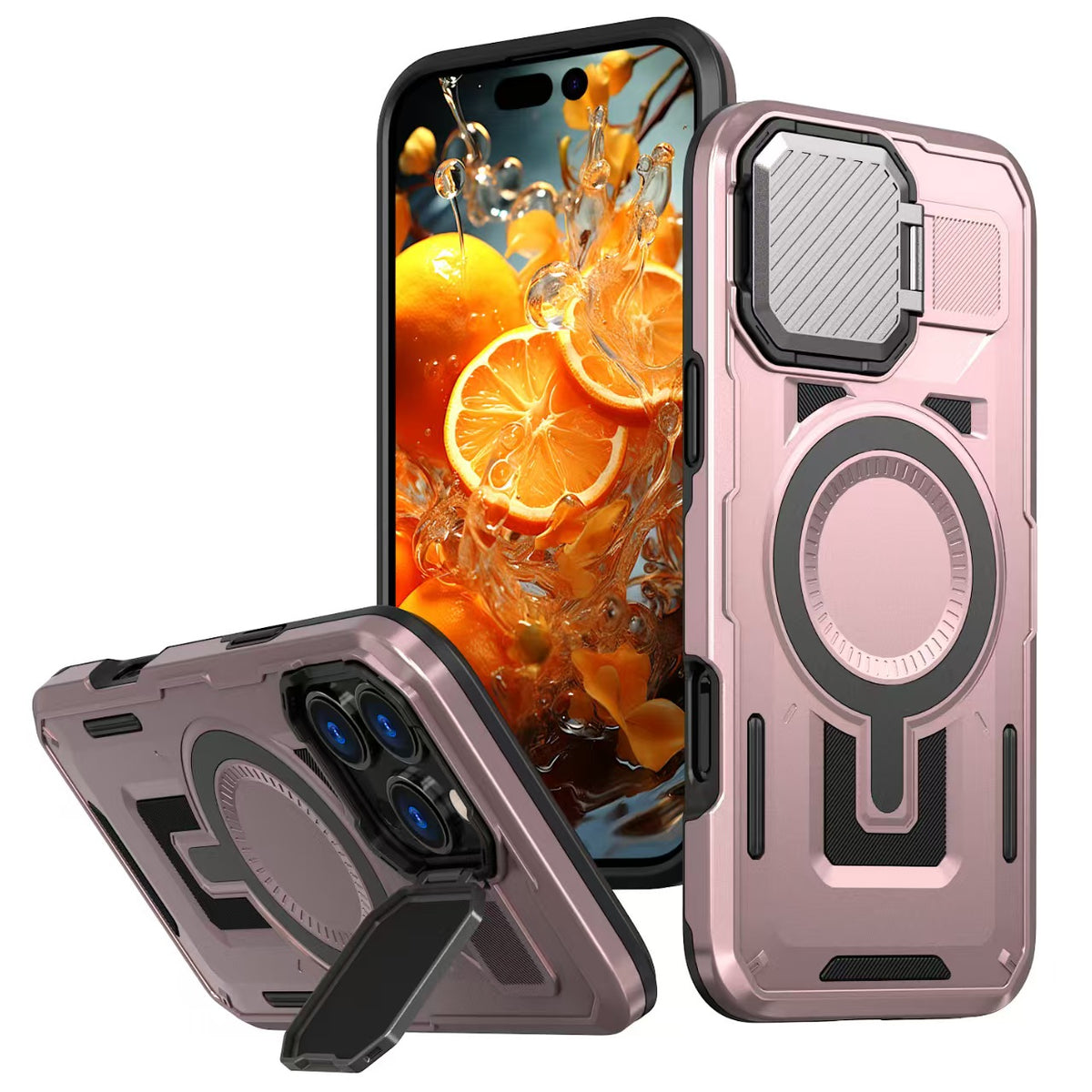 [With Lens Cover][Magsafe Compatible] Apple iPhone 14/Plus/Pro/Pro Max - Military Rugged Shield Heavy Duty Drop Proof Case - i-Station Mobile Phone & Electronic Device Repair and Accessories