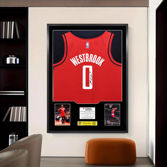 Russell Westbrook Houston Rockets Framed Jersey Display – Facsimile Signature Edition - i-Station Mobile Phone & Electronic Device Repair and Accessories