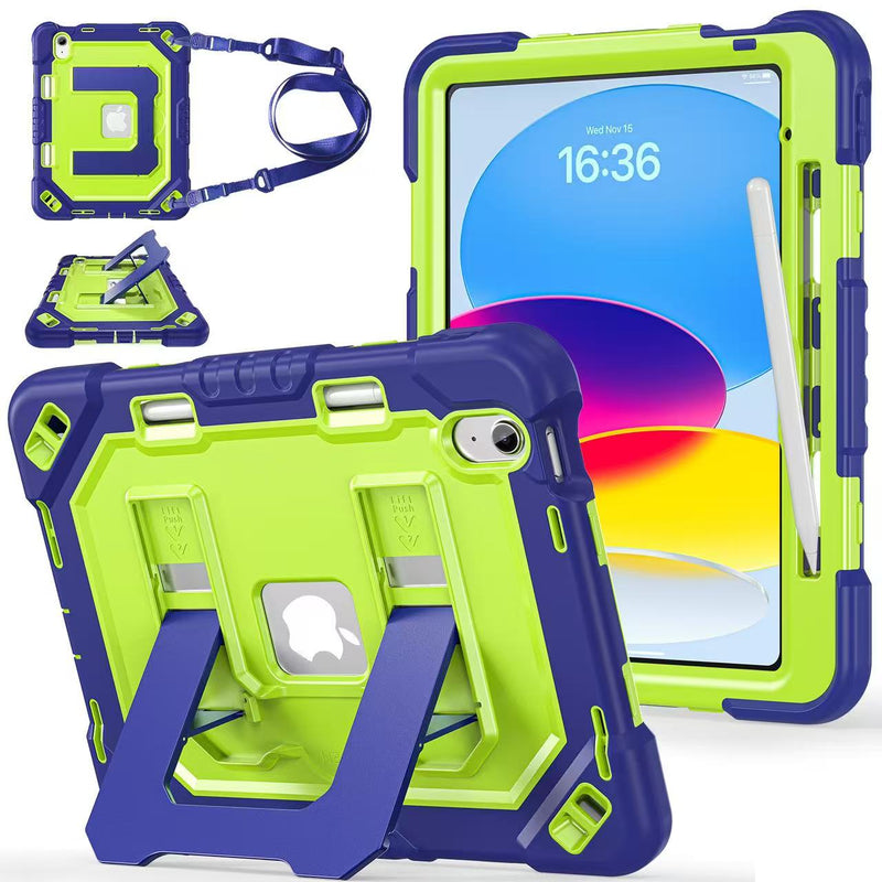 Load image into Gallery viewer, [Built-in Stand][With Shoulder Strap] Apple iPad Air 11-inch M2/M3/M4 (2024/2025/2026) Shock-absorb Heavy Duty Case
