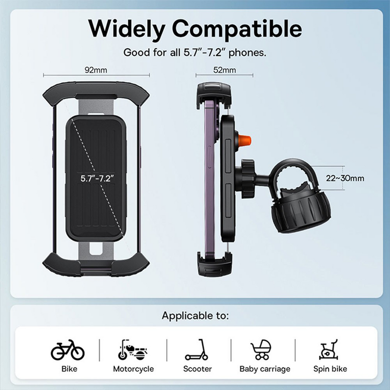 Load image into Gallery viewer, Baseus QuickGo Series Bike Phone Mount-Cluster Black
