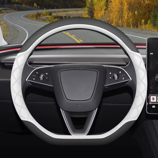 Tesla Ultra-Thin Soft Comfort & Anti-Slip Steering Wheel Cover For Model Y, Model 3