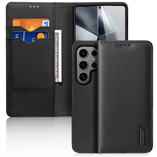 [With Card Slot] Samsung Galaxy S24/Plus/Ultra Business Flip Cover Premium Leather Shockproof Wallet Case