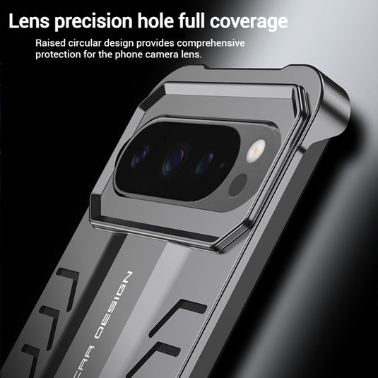 Google Pixel 9 & Pro - Borderless Aluminum Alloy Auto-Lock Cooling Phone Case