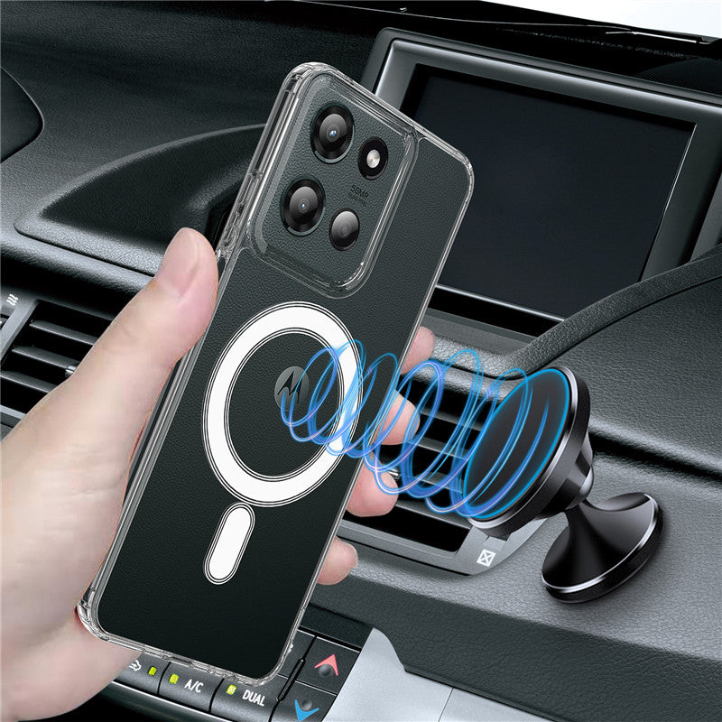 Load image into Gallery viewer, [Magsafe Compatible] Motorola Moto Edge 60 Stylus - Acrylic Transparent Shockproof Case
