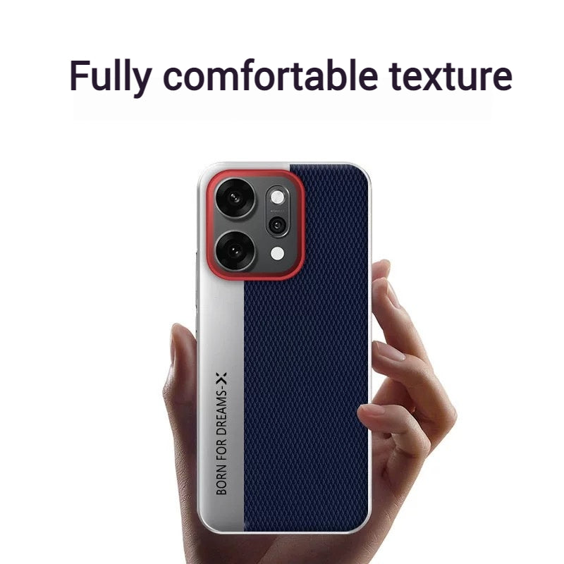 Load image into Gallery viewer, OPPO Reno14 &amp; Pro - Business Full-Cover Metal Frame Leather Fashion Case
