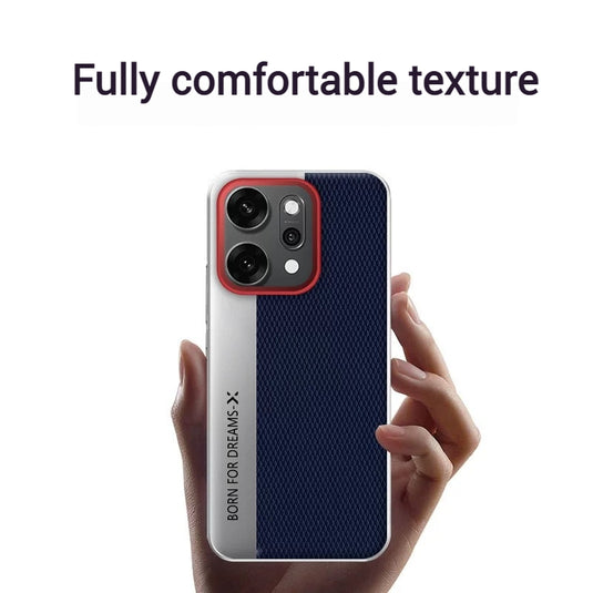 OPPO Reno14 & Pro - Business Full-Cover Metal Frame Leather Fashion Case