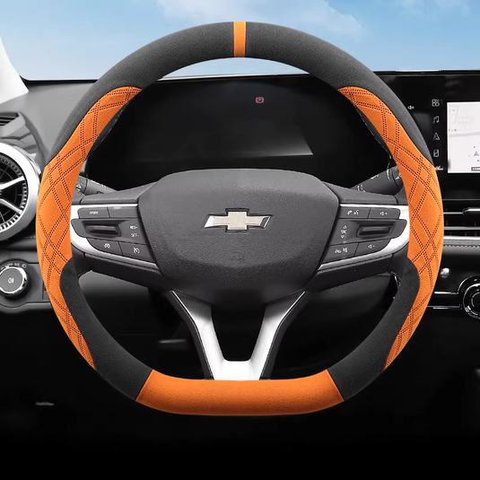 Chevrolet Ultra-thin Suede Steering Wheel Cover For Cruze, Monza, Sail, Cavalier, Malibu, Equinox - i-Station Mobile Phone & Electronic Device Repair and Accessories