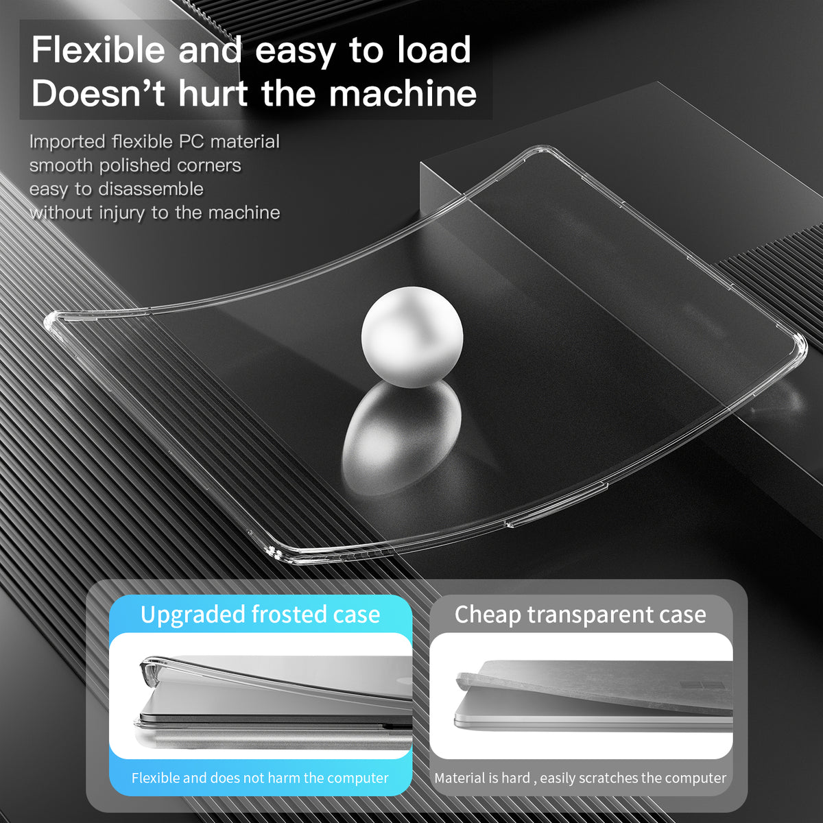 Apple MacBook Air 13.6" (A2681 & A3113) - Slim PC + TPU Scratch-Resistant Laptop Case - i-Station Mobile Phone & Electronic Device Repair and Accessories