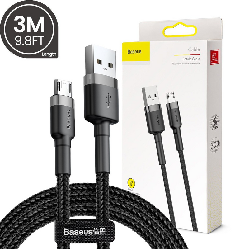Load image into Gallery viewer, Baseus Cafule Cable USB For Micro 2A 3m

