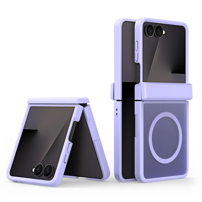 Load image into Gallery viewer, Samsung Galaxy Z Flip8 (SM-F776) Magnetic Foldable Matte Shockproof Phone Case with Hinge Protection
