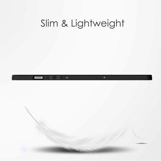 [With Pen Slot] Samsung Galaxy Tab S10 FE Plus (2025) 13.1" - Acrylic Transparent Foldable Flip Cover Case